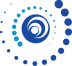 Abstract circular blue design